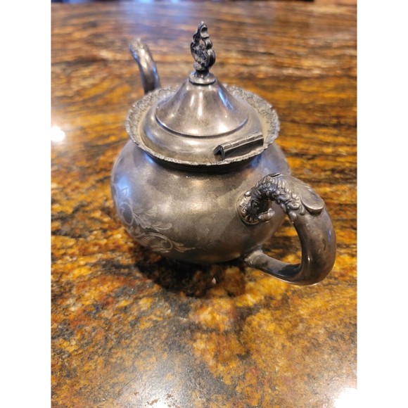 ATQ.1898-1924 Van Bergh S.P. Co., Rochester, N. Y.Quadruple Plate Teapot Set#468 - Picture 3 of 11